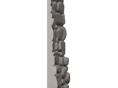 Ancient Battered Stone Wall Mesh 3D print model purchase