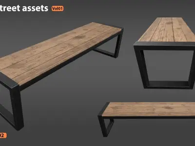 14 Street Assets vol01 3D model