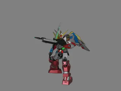 Attacker Gundam 14 A 3D model
