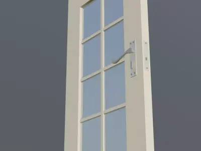 8-Panel Glass Door 3D model