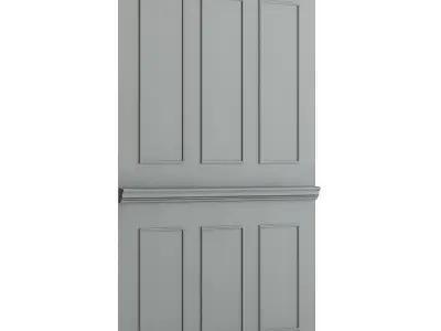 Classic Dark Wall Panel 3D model