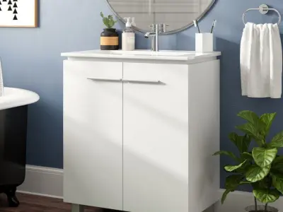 Jorrell Single Bathroom Vanity Set - 2 colour 3D model