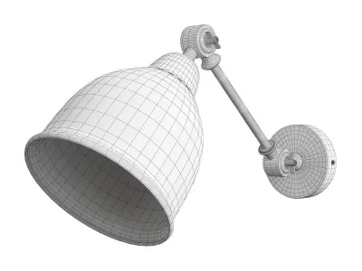 Braccio Arte Lamp bronze Low-poly 3D model