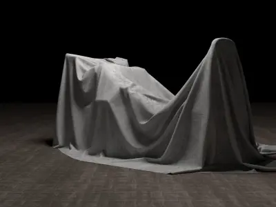 Fabric Cover 16 Low-poly 3D model