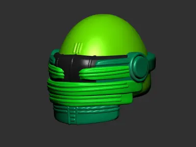 helmet high poly sculpt 3d printable 3D model