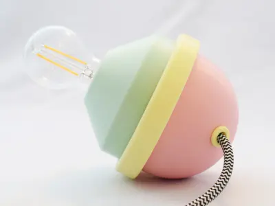 Rolly Poly lamp 3D print model