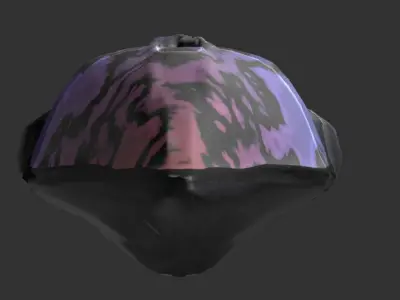 Placoderm skull with paint 3D print model