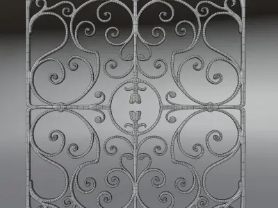 patterned grid   3D model