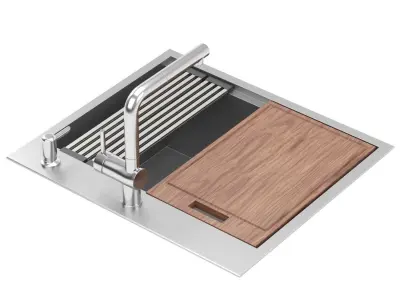 RUVATI-RVH8023 kitchen sink Free 3D model