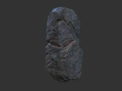 Cliff Rock A Low-poly 3D model