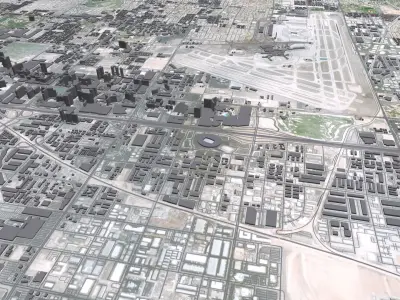 Cityscape Las Vegas Nevada USA 3D model