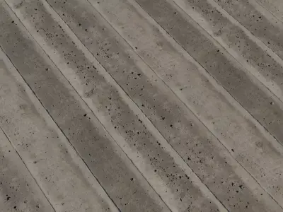 Weathered Precast Concrete Panel PBR Texture Texture