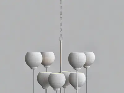 Elk chandelier 3D model purchase