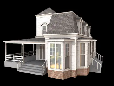 house  Low-poly 3D model purchase
