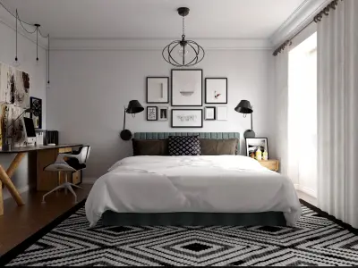 Minimalist room design 3D print model