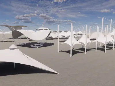 Tensile Structures Collection -A17 3D model