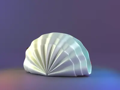 shell candle without pearls 3D print model