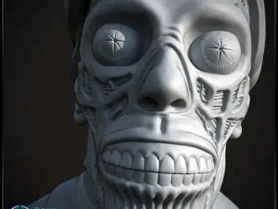 They Live Bust Pose 2 - 3D print model