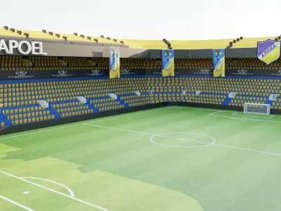 APOEL Football Stadium Low-poly 3D model