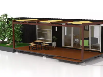 Container Chalet 3D model
