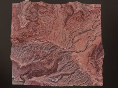Canyon Landscape A - Scan 3D model