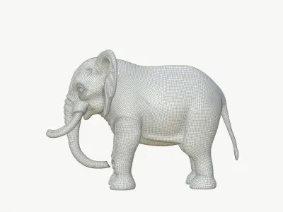  Realistic 3D Elephant Model 