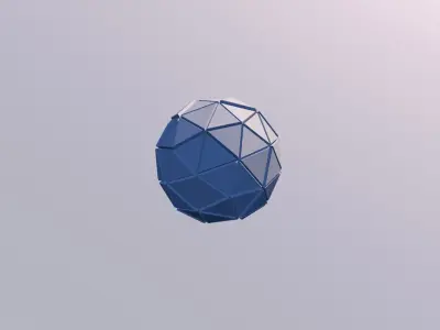 Sci Fi Object no 3 Sphere - Sphere Torus 2019 Low Poly for Game 3D model