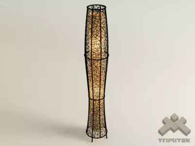 Exotic Mesh Lamp - Medium Low-poly 3D model