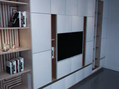 TV display cabinet 3D model