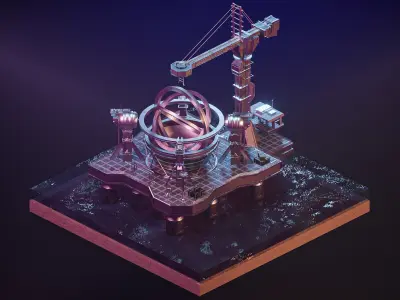 Wormhole Machine - Contact 3D model
