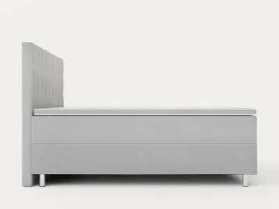 Montana Storage Bed 180x200 Light Gray Low-poly 3D model