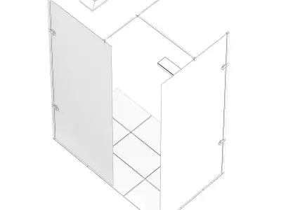 Rectangular Shower 3D model