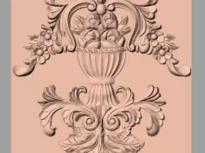 Artcam 3D relief STL models for CNC woodworking E112 3D model