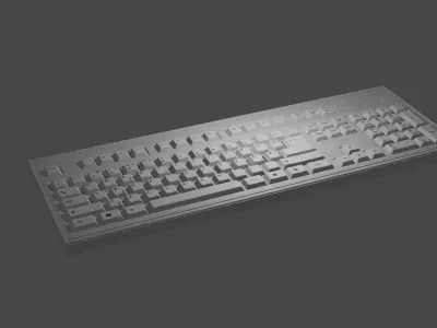 Wireless Keyboard - High-Quality 3D Model 3D model