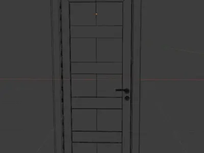 Wooden door Free low-poly 3D model buy
