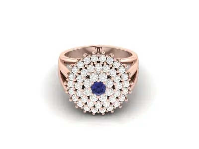 solitaire ring 3dm stl render detail  3D print model