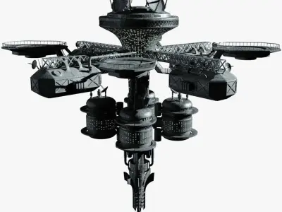 space station 3D model