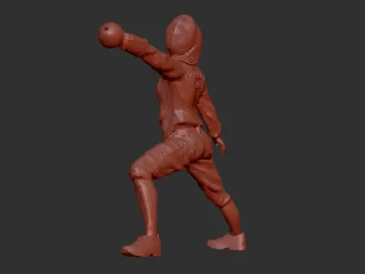 Fencing Figure 3D print model