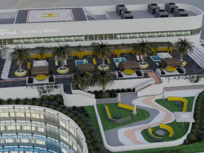 GTA 5 Diamond Casino exterior Low-poly 3D model