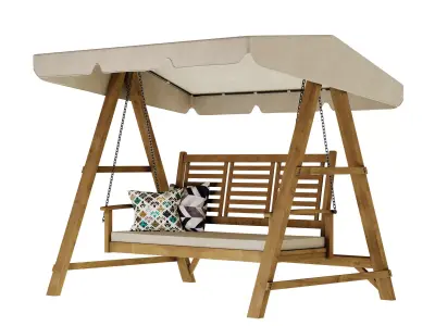 garden swing 3D model 4
