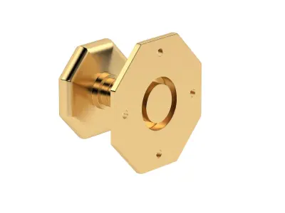 Octagonal Mortice Door Knob 3D model