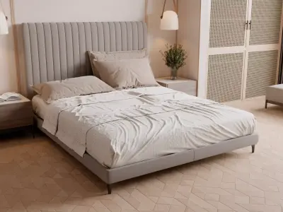 warm and cozy bedroom 3D model