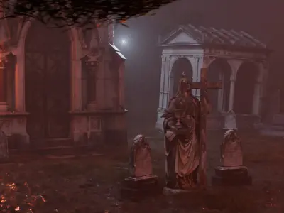 Mystical Graveyard 3D model