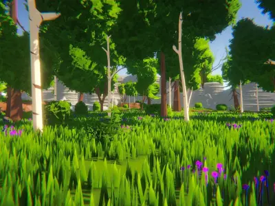 Low World - Nature Kit Low-poly 3D model