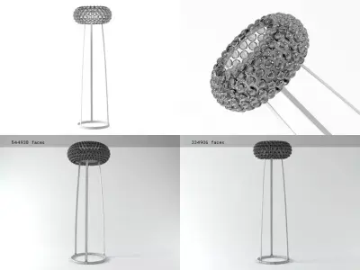 Caboche floor lamp 3D model