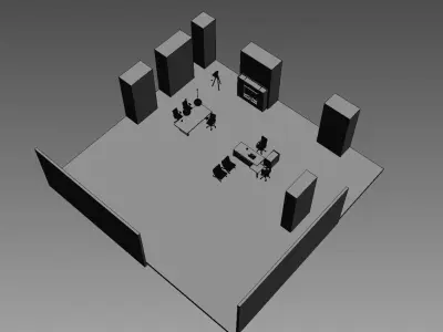 office interior md1599 a16 3D model