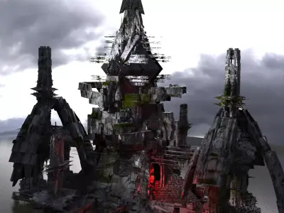 Spiral ascension sky Watcher Towers 3D model