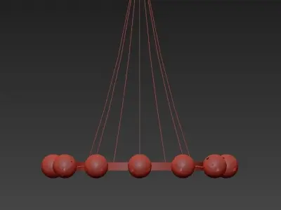 Impressive Italian Chandelier 3D model