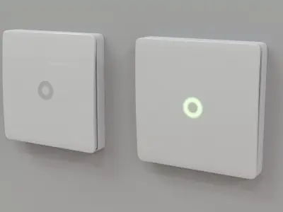 Wall Switch Free 3D model