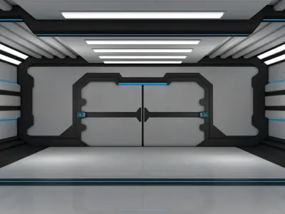 Sci Fi Corridor 3D model